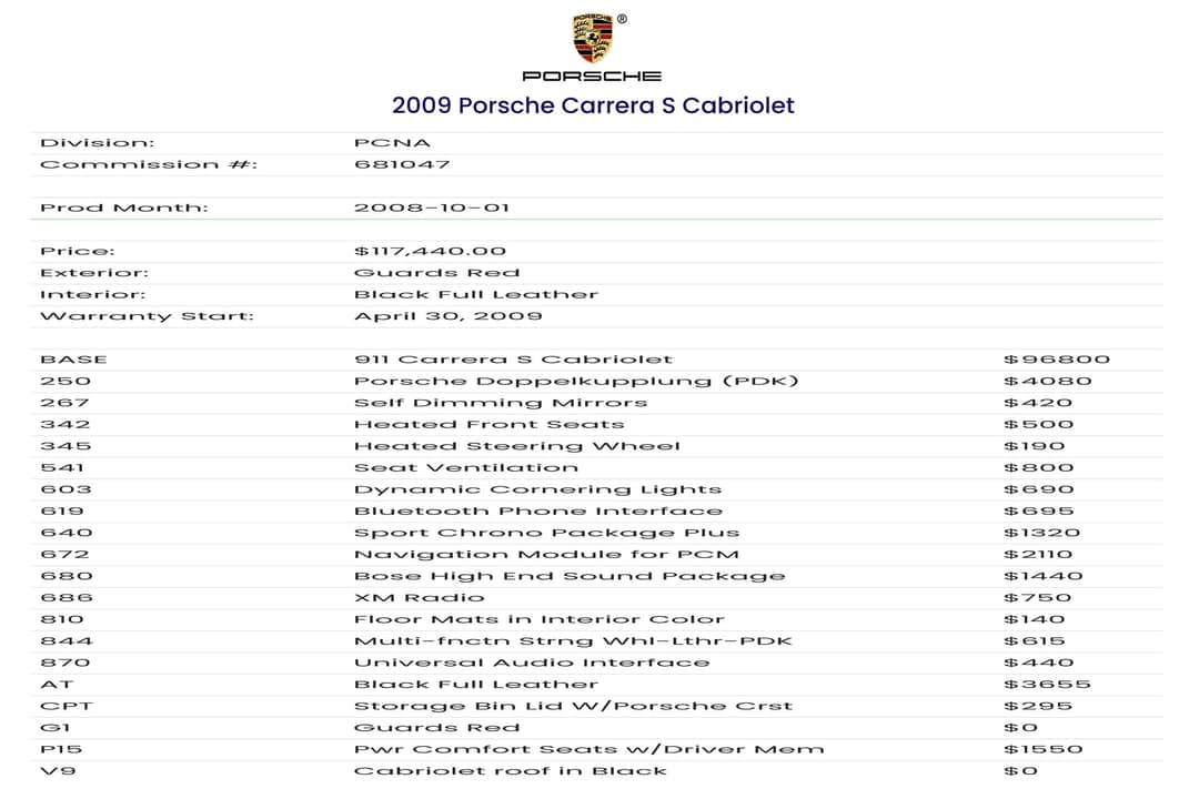 2009 Porsche 911 Carrera S — photo 43