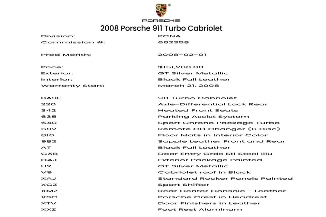 2008 Porsche 911 Turbo — photo 49
