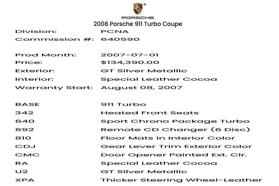 2008 Porsche 911 Turbo — photo 51