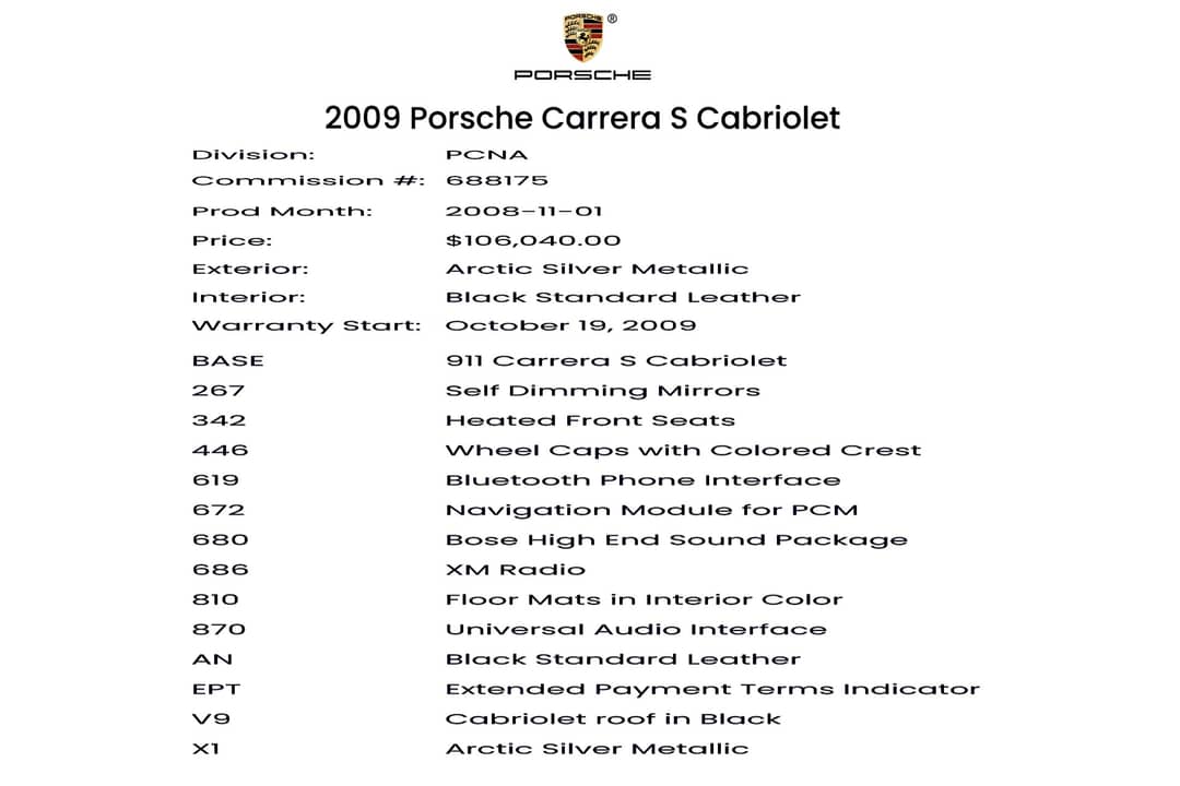 2009 Porsche 911 Carrera S — photo 47