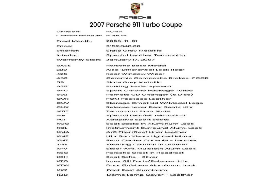 2007 Porsche 911 Turbo — photo 50