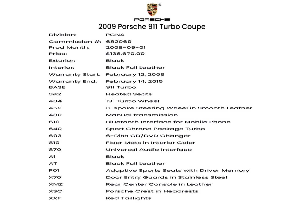 2009 Porsche 911 Turbo — photo 25