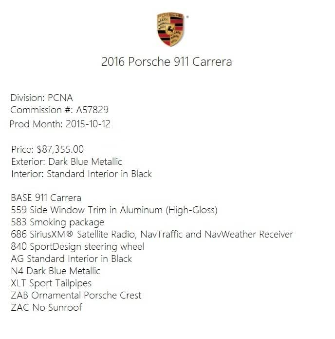 2016 Porsche 911 Carrera — photo 42