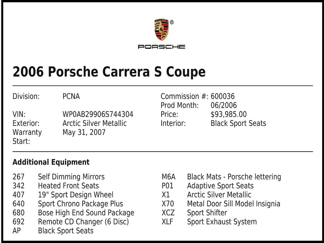 2006 Porsche 911 Carrera S — photo 26