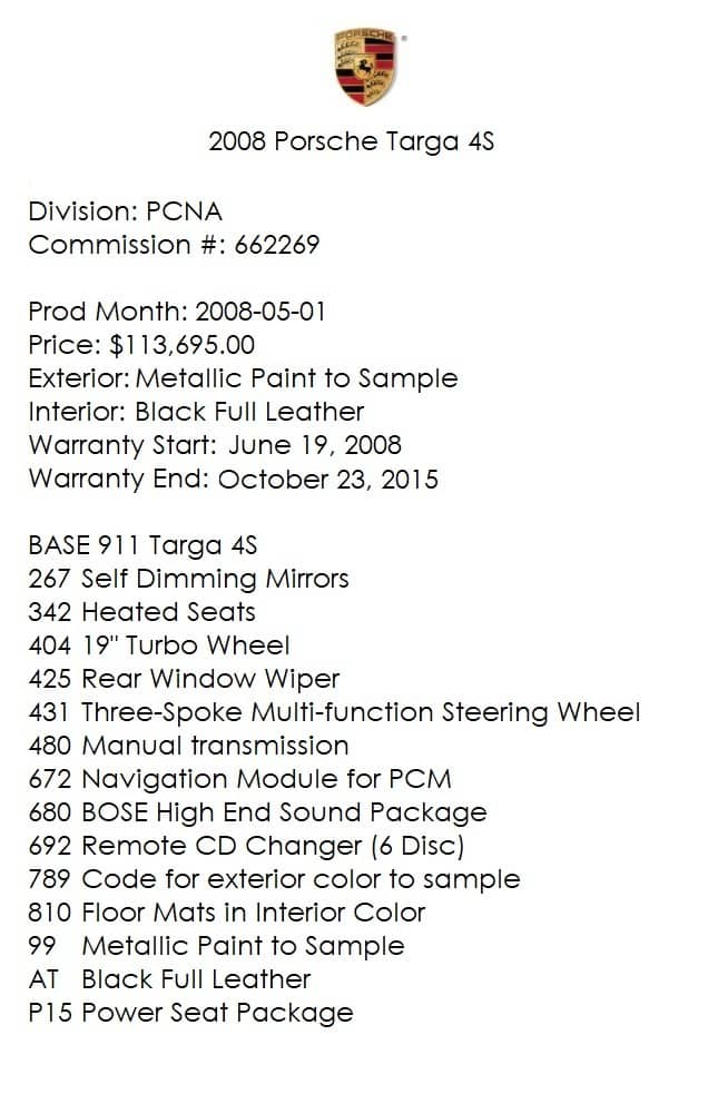2008 Porsche 911 Targa 4S — photo 50