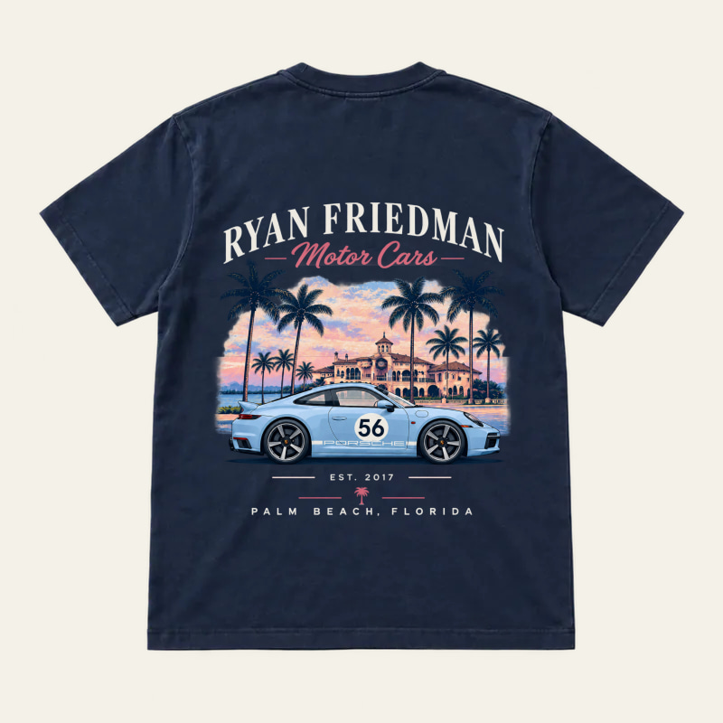 Palm Beach Crew Tee, back view