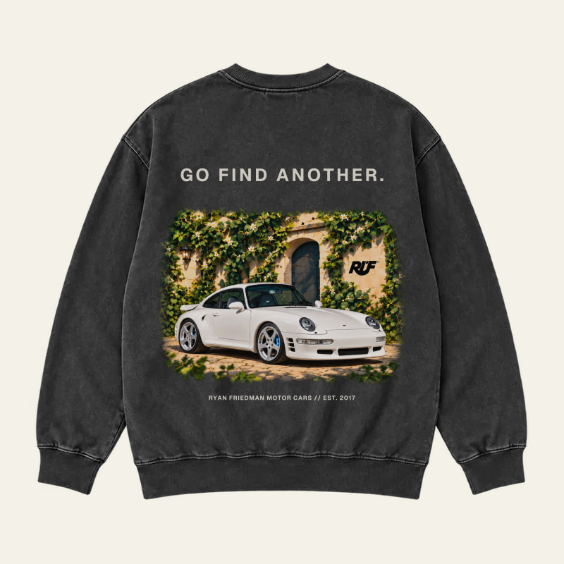 Go Find Another, Men Black crewneck back product view