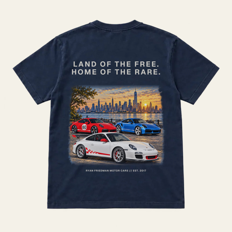 Land Of The Free Crew Tee, back view