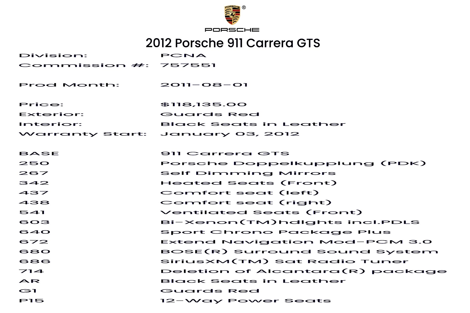 Used 2012 Porsche 911 Carrera GTS | St. Petersburg, FL