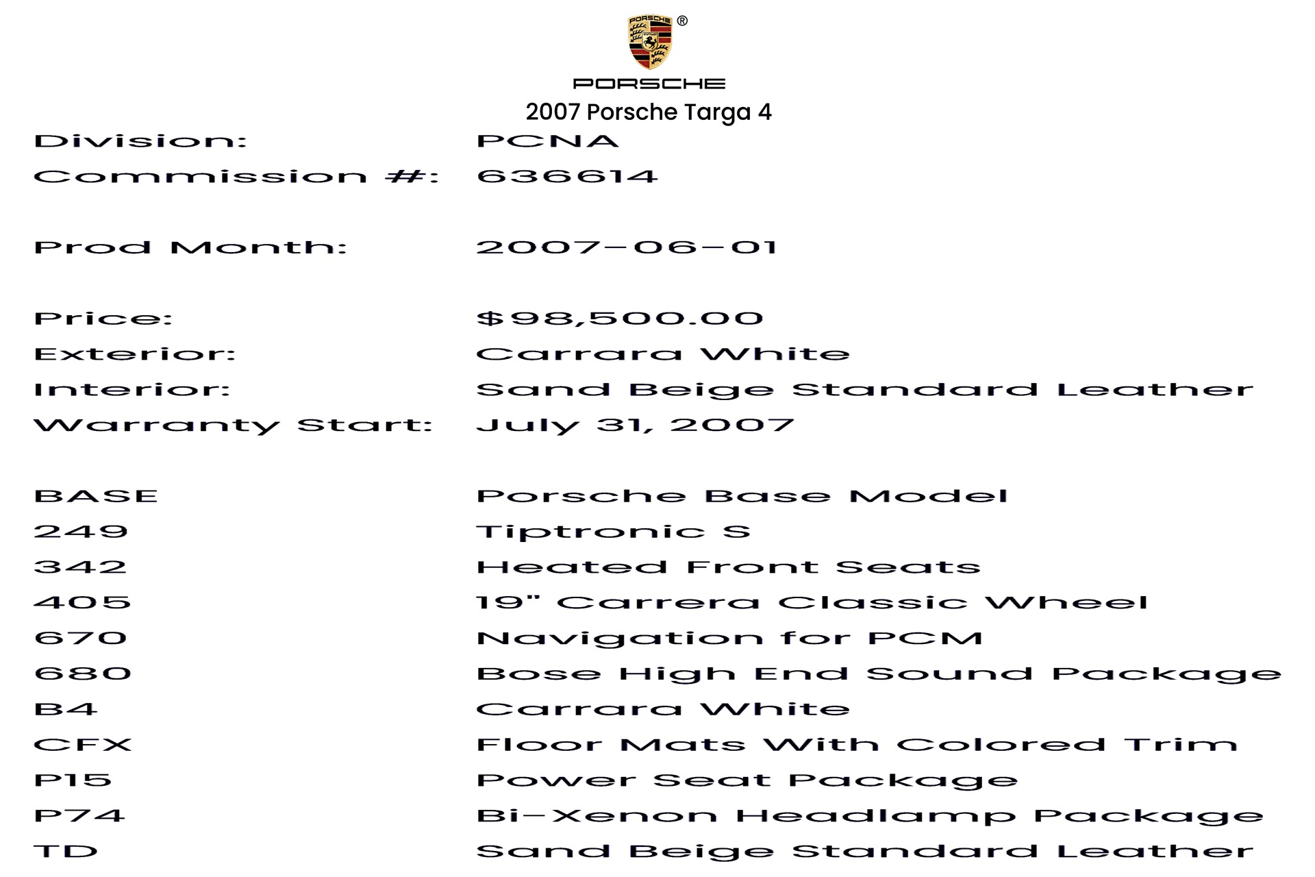 Used 2007 Porsche 911 Targa 4 | St. Petersburg, FL