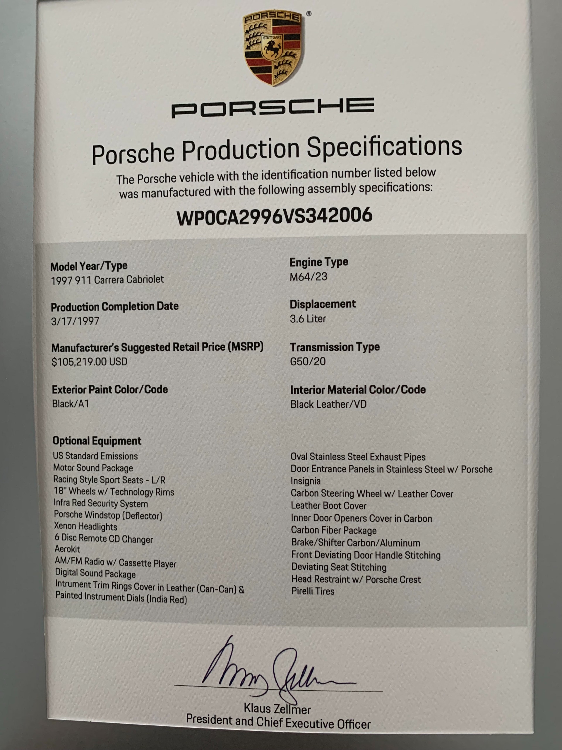 Used 1997 Porsche 911 Carrera Convertible Aerokit | St. Petersburg, FL