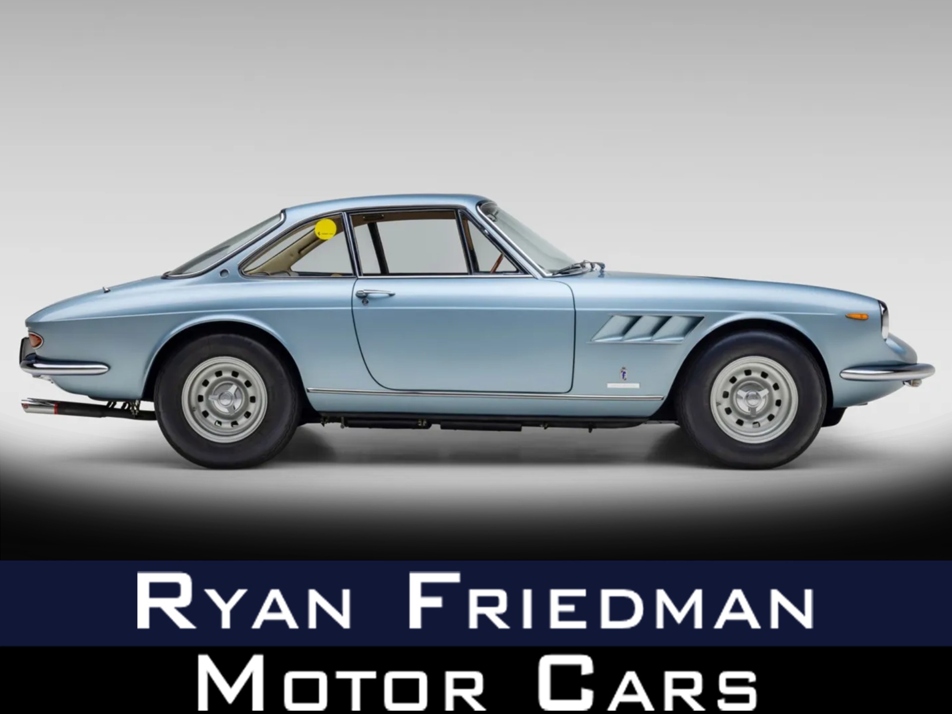 Blue 1967 Ferrari 330 Convertible Manual
