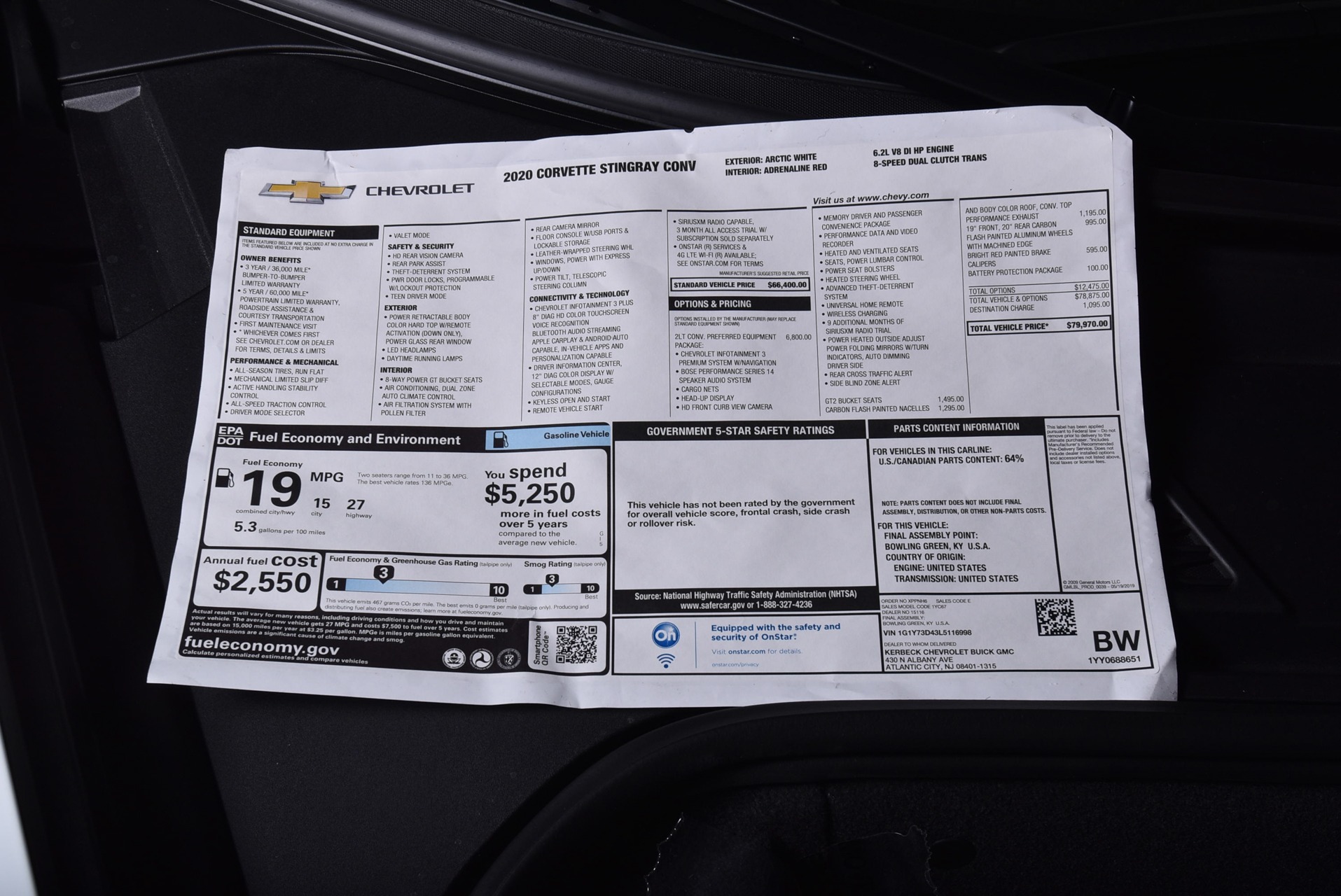 New 2020 Chevrolet Corvette Stingray Convertible | St. Petersburg, FL