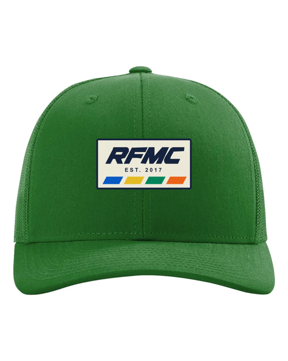 RFMC Badge Cap, Kelly Green, Product · embroidery proof
