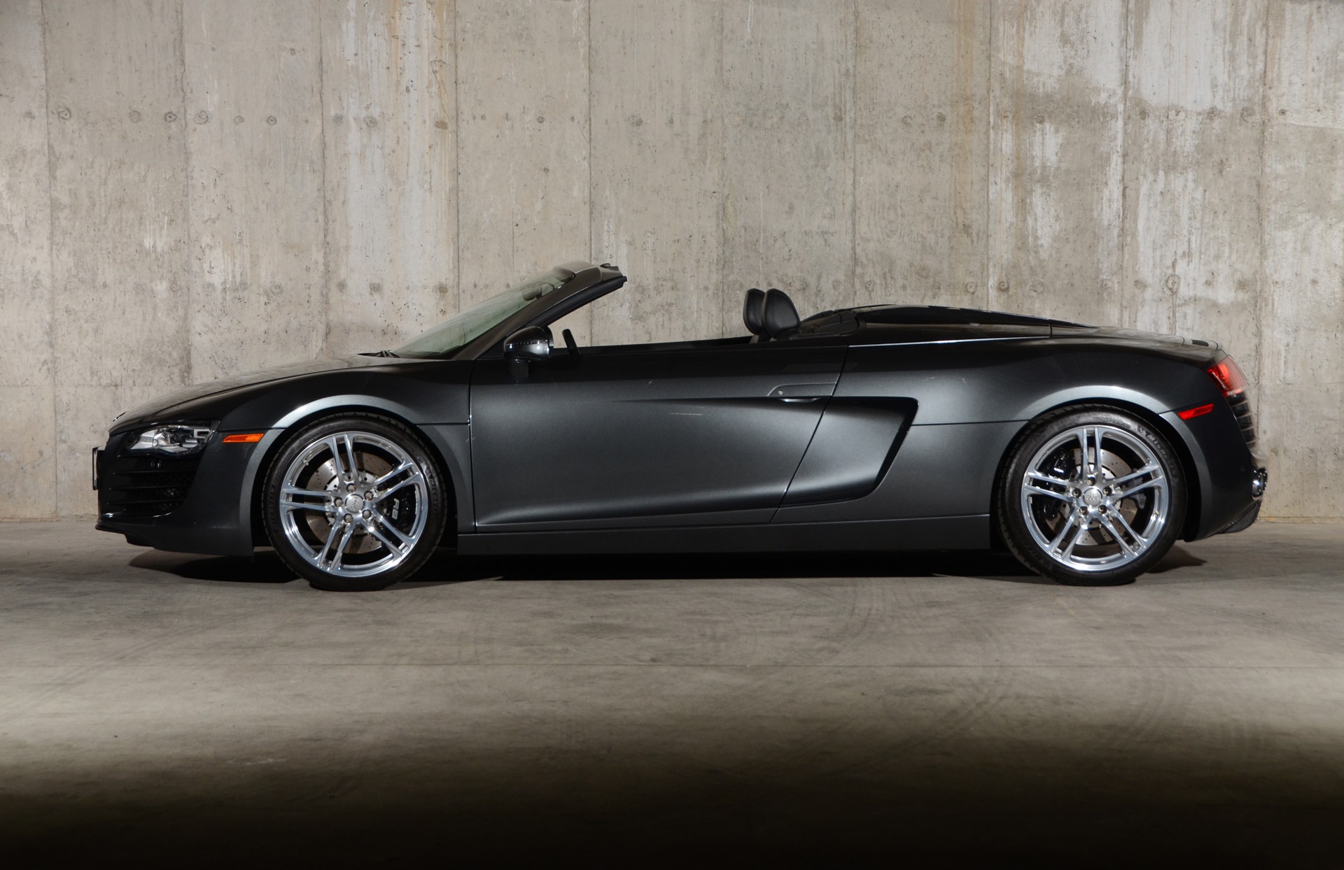 Black Audi R8 Convertible