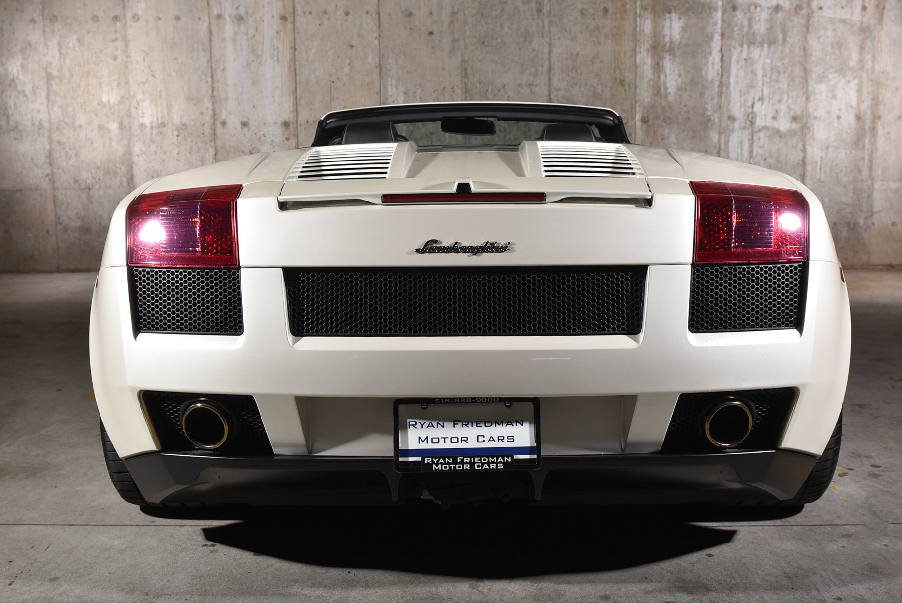 White Lamborghini Gallardo Rear